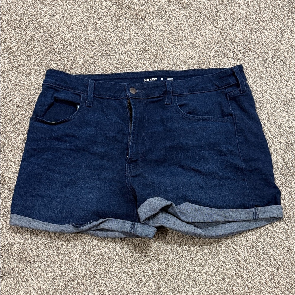 Old Navy Women's Deep Blue Jean Shorts